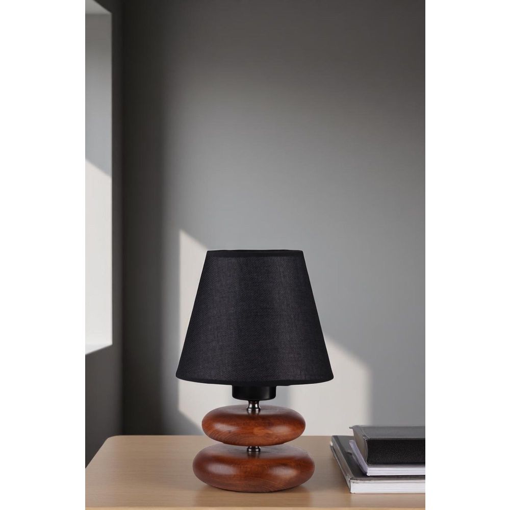 Crna orahova stolna lampa 8901-2 slika 2