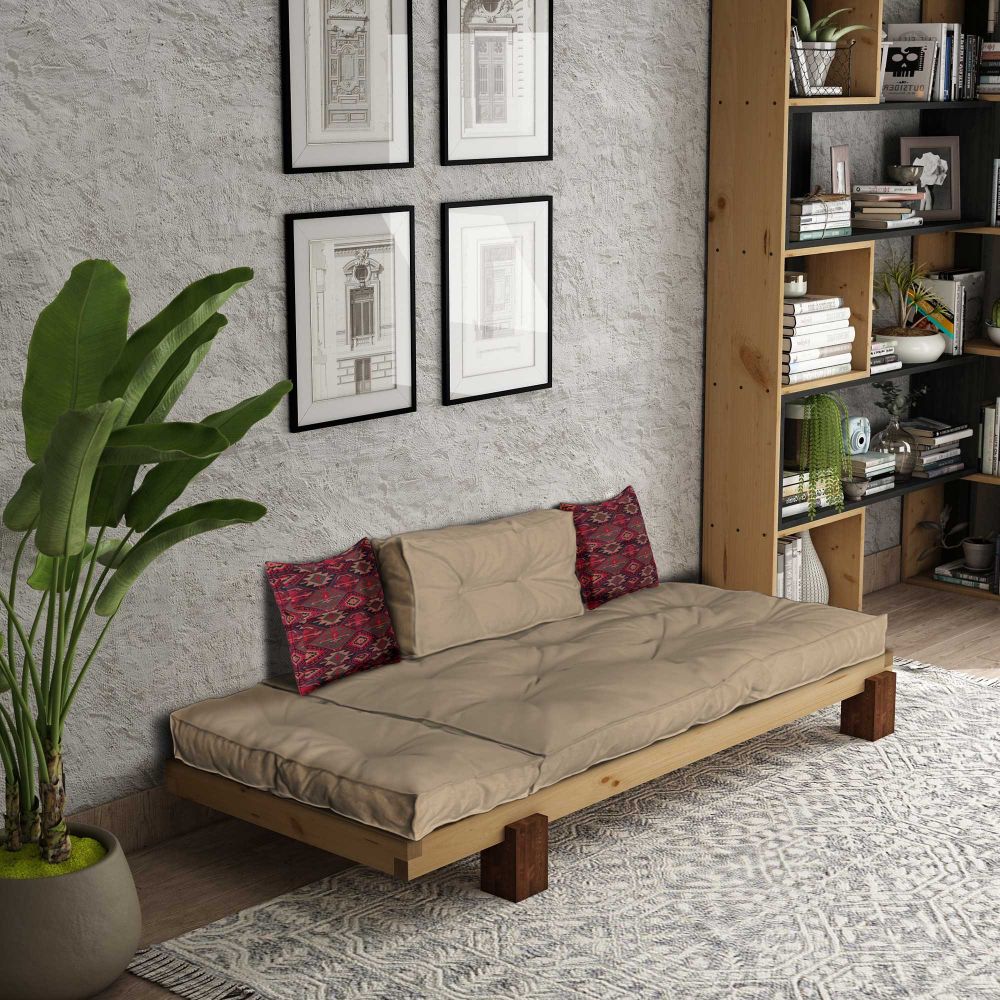 Lounger CPT8301-200, prirodne i kamel boje slika 2
