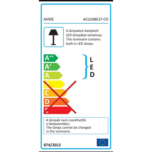 Avide plafonjera Cordelia 2xE27 max 40W slika 3