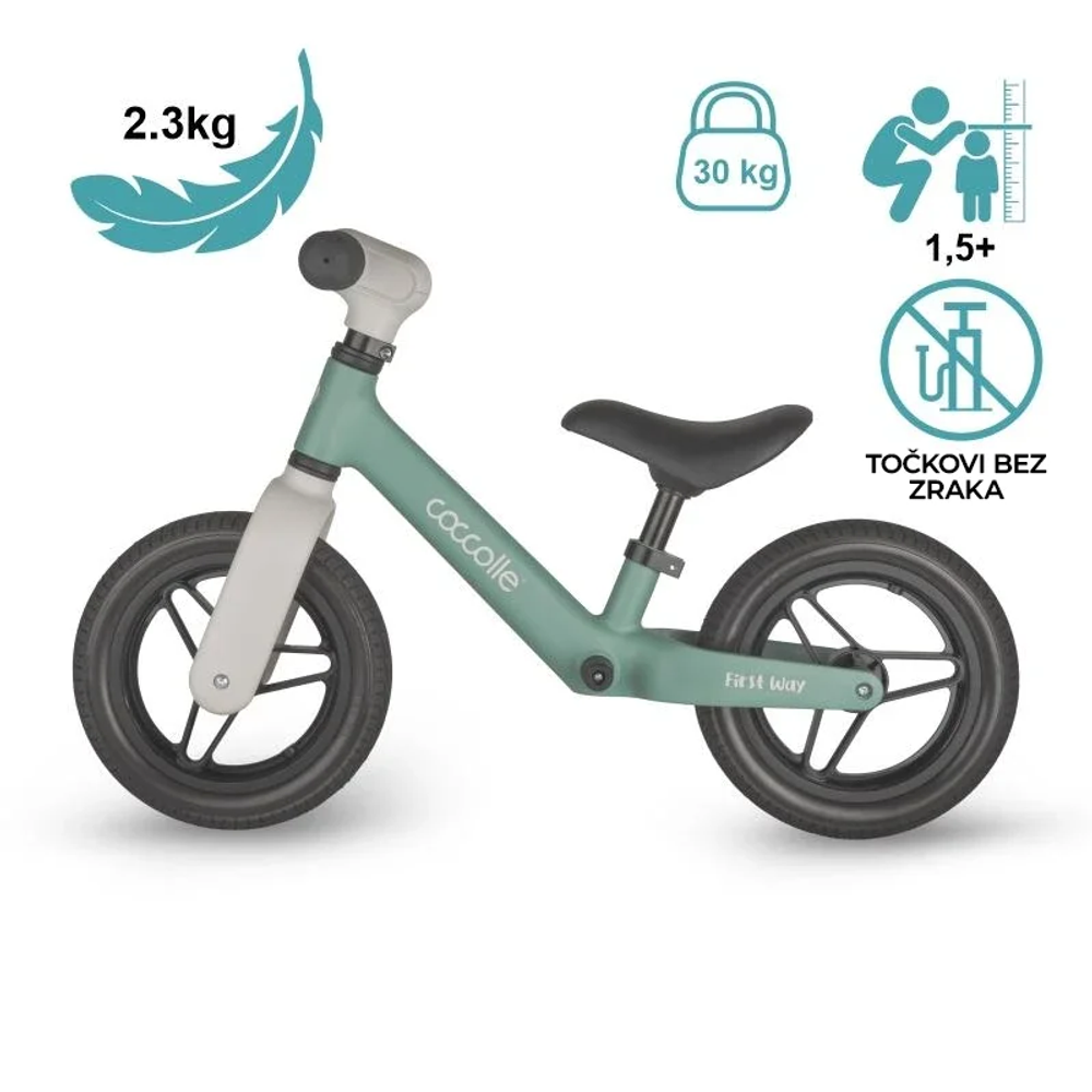 Coccolle® Balans bicikl First Way, Summer Mint slika 7