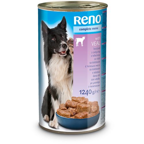 Reno hrana za pse teletina 1240g limenka slika 1