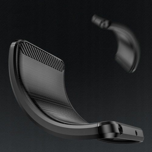Techsuit Carbon Silicone maska za Samsung Galaxy A54 5G – crna slika 6