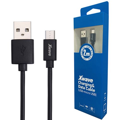 Xwave Kabl USB2.0 na Micro USB 2M 2A,PVC,crna slika 1