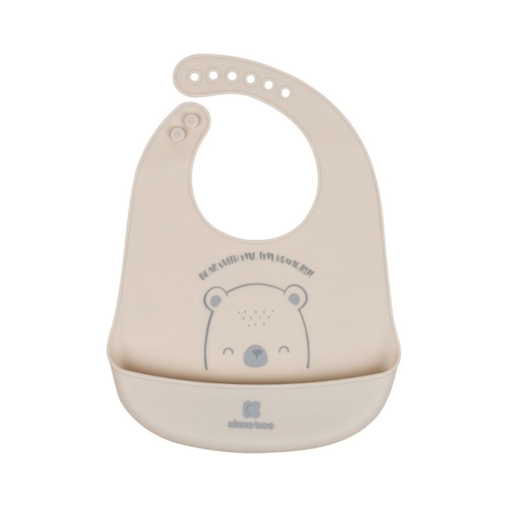 Kikka Boo Silikonski siperak Bear With Me, Grey slika 1