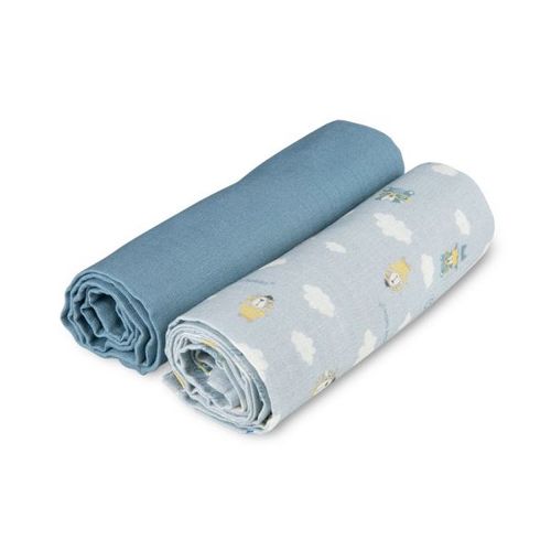 Canpol Babies Muslin (Pelena 70X70Cm) Bonjour Paris Blue - 2Kom slika 2