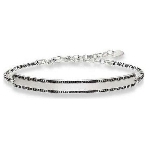 Uniseks narukvica Thomas Sabo LBA0009-643-11 Srebrna Crna 19 cm 15-18 cm slika 2