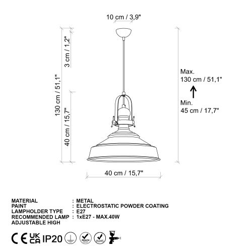 Opviq Luster NELLIE slika 8