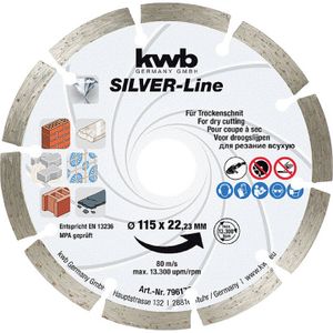 KWB kx segmentirana dijamantna rezna ploča 125 mm