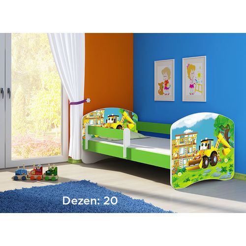 Deciji krevet ACMA II 180x80 + dusek 6 cm GREEN20 slika 1