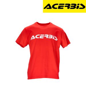 Majica za motor Acerbis T-Logo - Crvena vel.XL