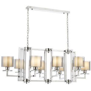 Luster Av-4285-8K-Ym Chrome sa Staklenim Kapama