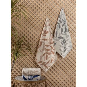 Karian Asorti  Brown
Grey
Blue Hand Towel Set (4 Pieces)