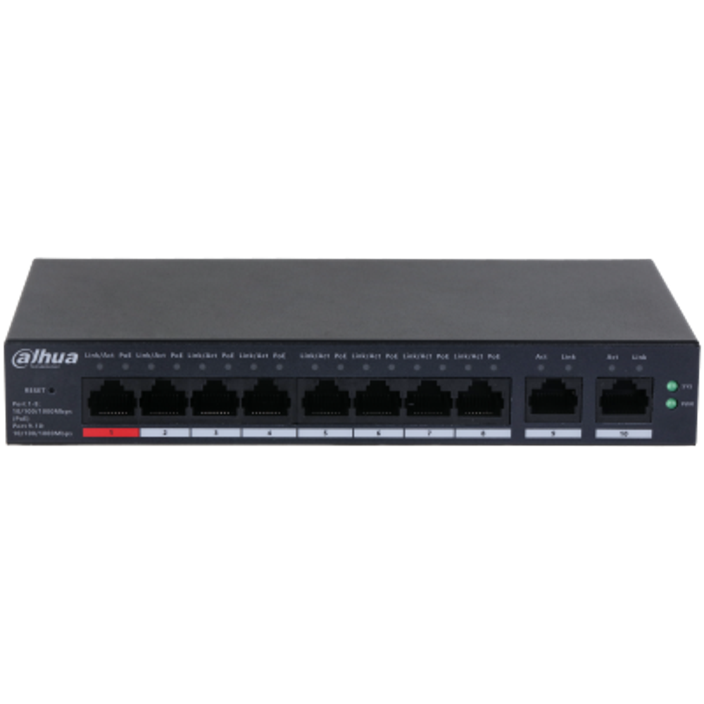 Dahua switch PoE 10-portni (8+2) neuparivi gigabitni CS4010-8GT-110 slika 1