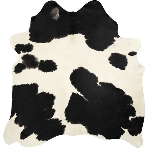 Tepih od prave kravlje kože 150 x 170 cm crno-bijeli slika 6