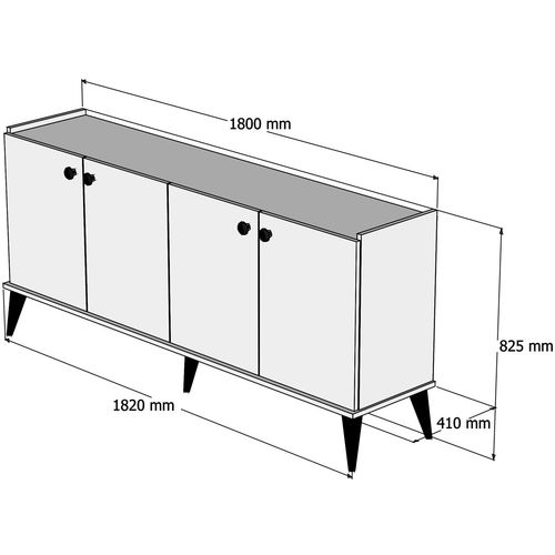 Lidya Walnut Console slika 3