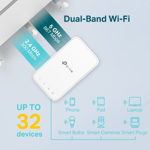 TP-LINK pojačivač WiFi signala RE300 1200Mbps Mesh slika 4