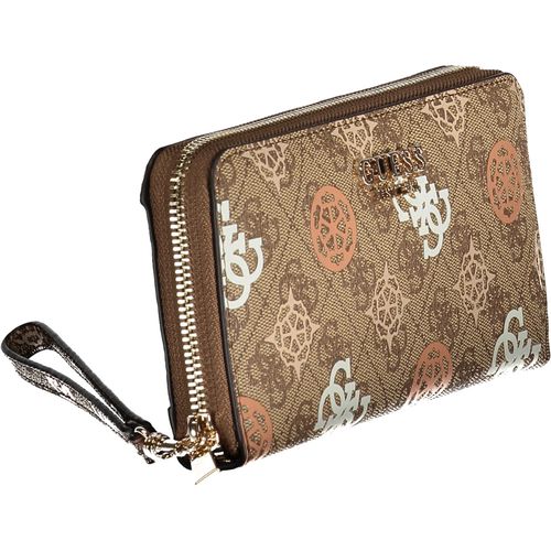 GUESS JEANS WOMEN'S WALLET BEIGE slika 3