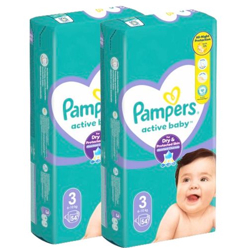 Pampers pelene  Active Baby Value Duopack slika 2