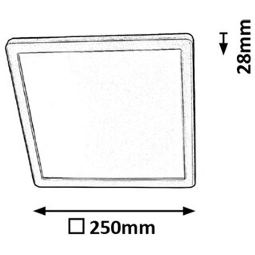 Rabalux Lambert nadgradna plafonjera LED 15W 4000K četvrtasta slika 3