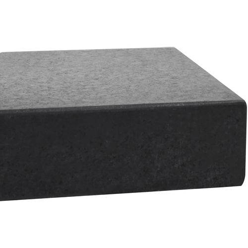 Stalak za suncobran od granita 25 kg pravokutni crni slika 33