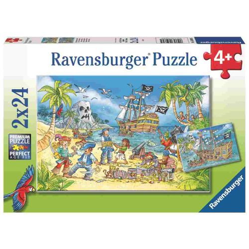 Ravensburger Puzzle Gusari i Skriveno Blago 2x24 Komada slika 1