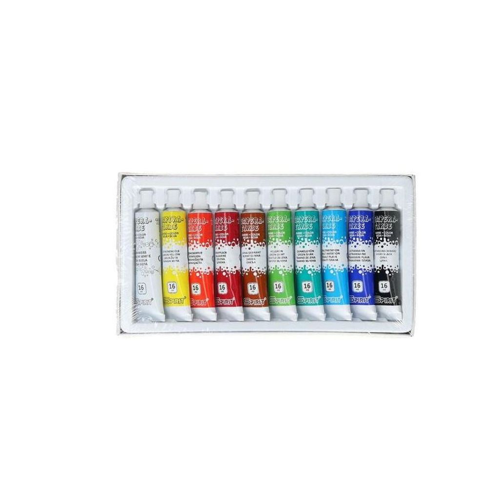 Spirit tempere 10/1, 16 ml – visokokvalitetne boje u pakiranju od 10 bočica slika 2
