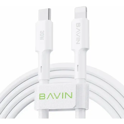 BAVIN kabl 30W type-C na lightning 1,2m bela slika 1