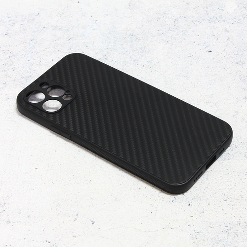 Maska Carbon fiber za iPhone 12 Pro 6.1 crna slika 1