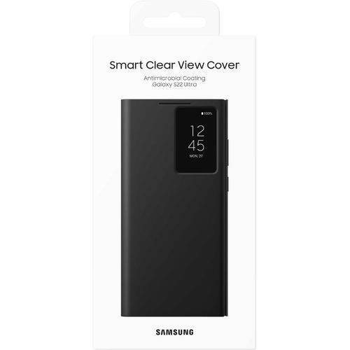 Samsung Book Smart Clear View Cover Galaxy S22 Ultra black slika 4
