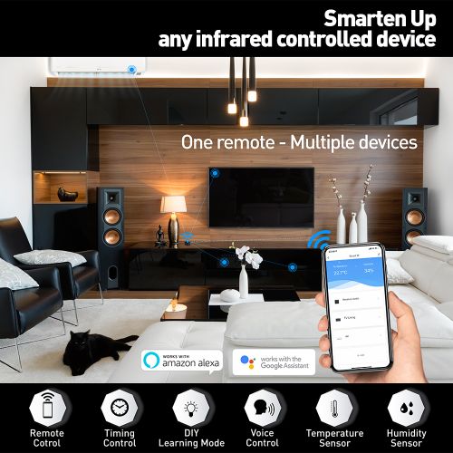 Tellur SMART WIFI IR REMOTE CONTROL, TEMP AND HUMID SENSOR, BLACK slika 7