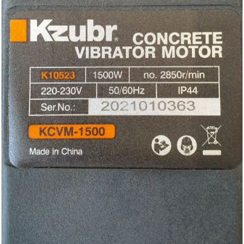 Kzubr Električni Vibracioni Motor Za Beton KCVM-1500 slika 3