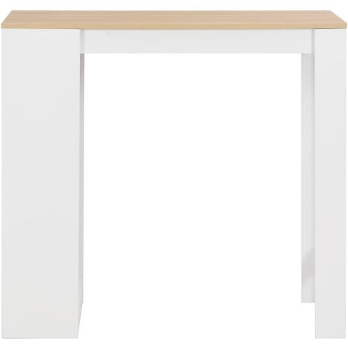 Barski stol s policom bijeli 110 x 50 x 103 cm slika 23