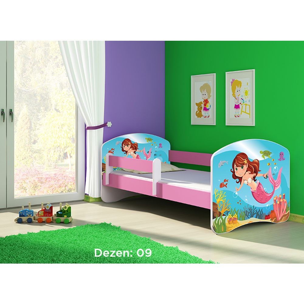 ACMA Dječiji krevet Acma II Pink - 140x70cm - Dezen 09 slika 2