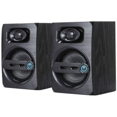 SPK-B23 * Gembird Stereo zvucnici black Wood, 2.5 inch, 6W RMS (2x3W) USB pwr, volume control, 3,5mm slika 1