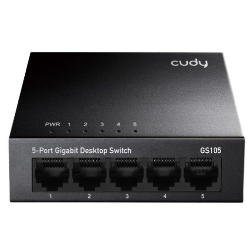 Cudy GS105 metalni 5-Port Gbit Desktop Switch, 5x RJ45 10/100/1000 (Alt. G1005) ver 4.0 slika 5