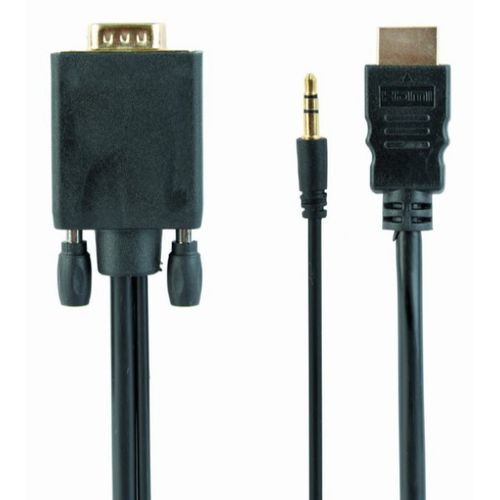 A-HDMI-VGA-03-6 Gembird HDMI to VGA and audio adapter cable, single port, 1,8m, black slika 7