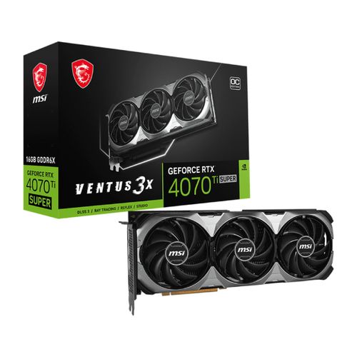 MSI nVidia GeForce RTX 4070 Ti 16GB 256bit RTX 4070 Ti SUPER 16G VENTUS 3X OC grafička karta slika 1