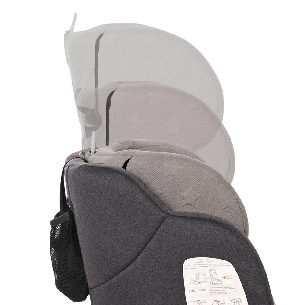Lorelli Autosjedalica Andromeda i-Size Isofix 76-150cm, Black Stars slika 4