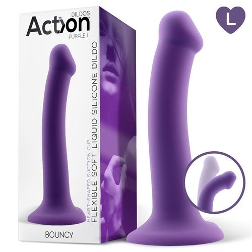 Action Bouncy Liquid Silicone Dildo 19cm slika 2