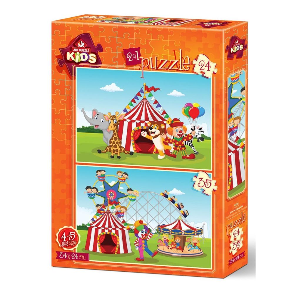 Art Puzzle 2u1 Cirkus 4491 24 + 35 pcs slika 1