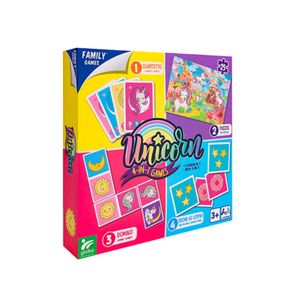 GLOBO FAMILY GAMES Unicorn Igra 4u1 