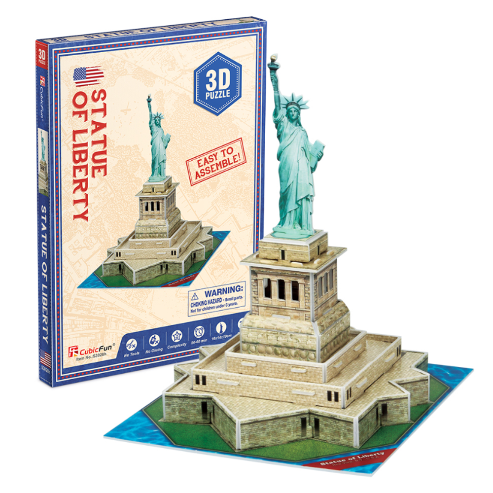 CubicFun CBF230265 3D Puzzle Statue of Liberty S3026h slika 1