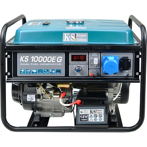 Könner & Söhnen hibridni generator (benzin/LPG) 7,5kW 230V KS 10000E G s električnim pokretanjem slika 1
