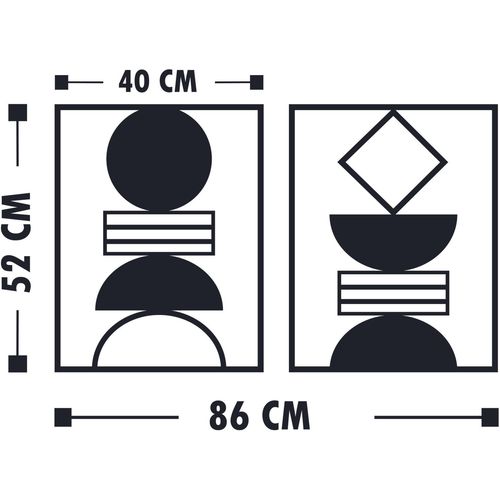 Wallity Metalna zidna dekoracija, Geometrical 2 slika 3