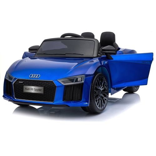 Licencirani auto na akumulator Audi R8 Spyder - plavi/lakirani slika 5