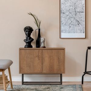 Hanah Home Zuri Walnut
Black Console