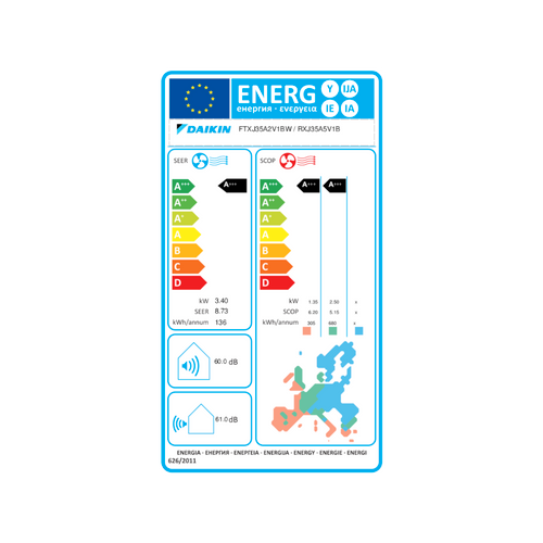 Daikin klima uređaj Emura bijela boja 3,4kW - FTXJ35AW/RXJ35A slika 4