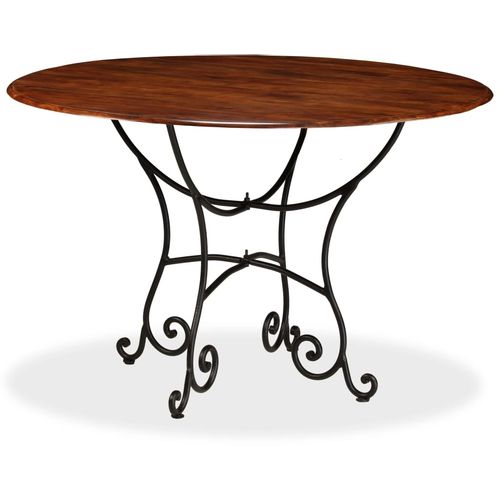 Blagovaonski stol 120x76 cm bagremovo drvo s premazom boje meda slika 35