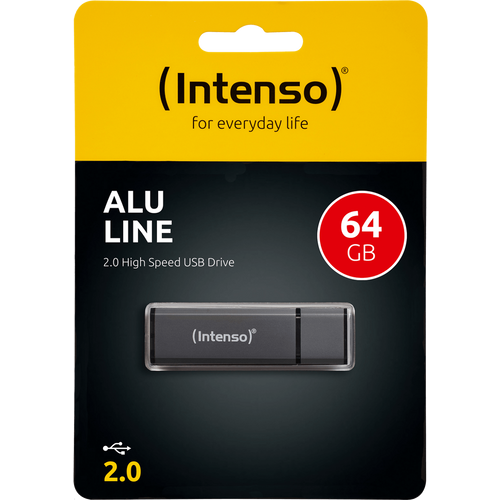 (Intenso) USB Flash drive 64GB Hi-Speed USB 2.0, ALU Line - USB2.0-64GB/Alu-a slika 1