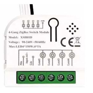 SMART-4GANG Tuya Wifi DIY Self-locking daljinski upravljac Smart Switch relejni modul DC 5V/7-32V AC